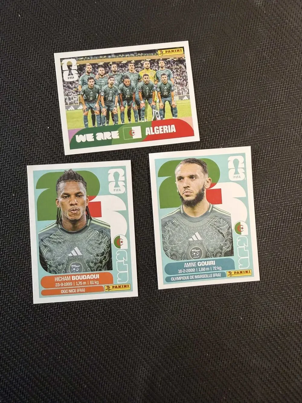 2026 Panini FIFA World Cup Algeria Soccer Sticker Lot of 3